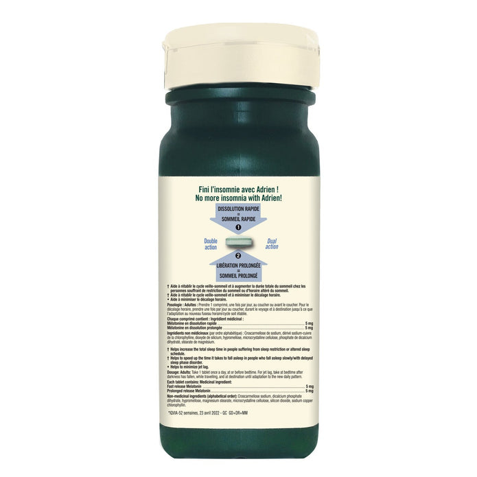 Adrien Gagnon Melatonin 10 mg Dual Action 160 Tablets