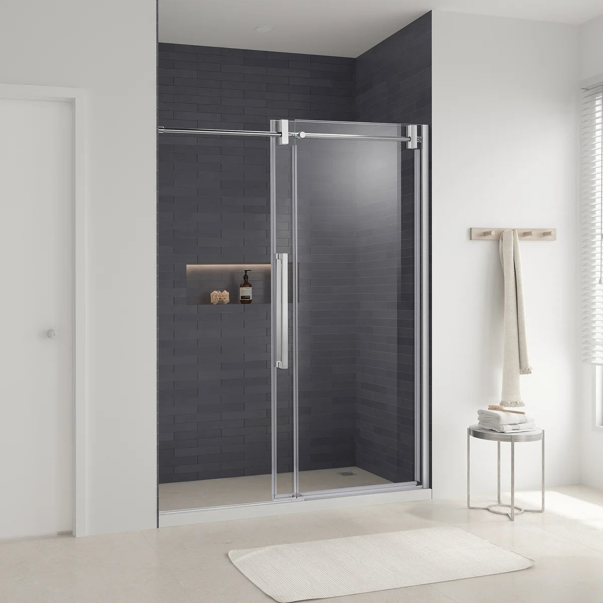 OVE Decors Dayton Frameless Glass Alcove Shower Door