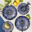 Mesa Ceramics Blue Stoneware Dinnerware, 12-pieces