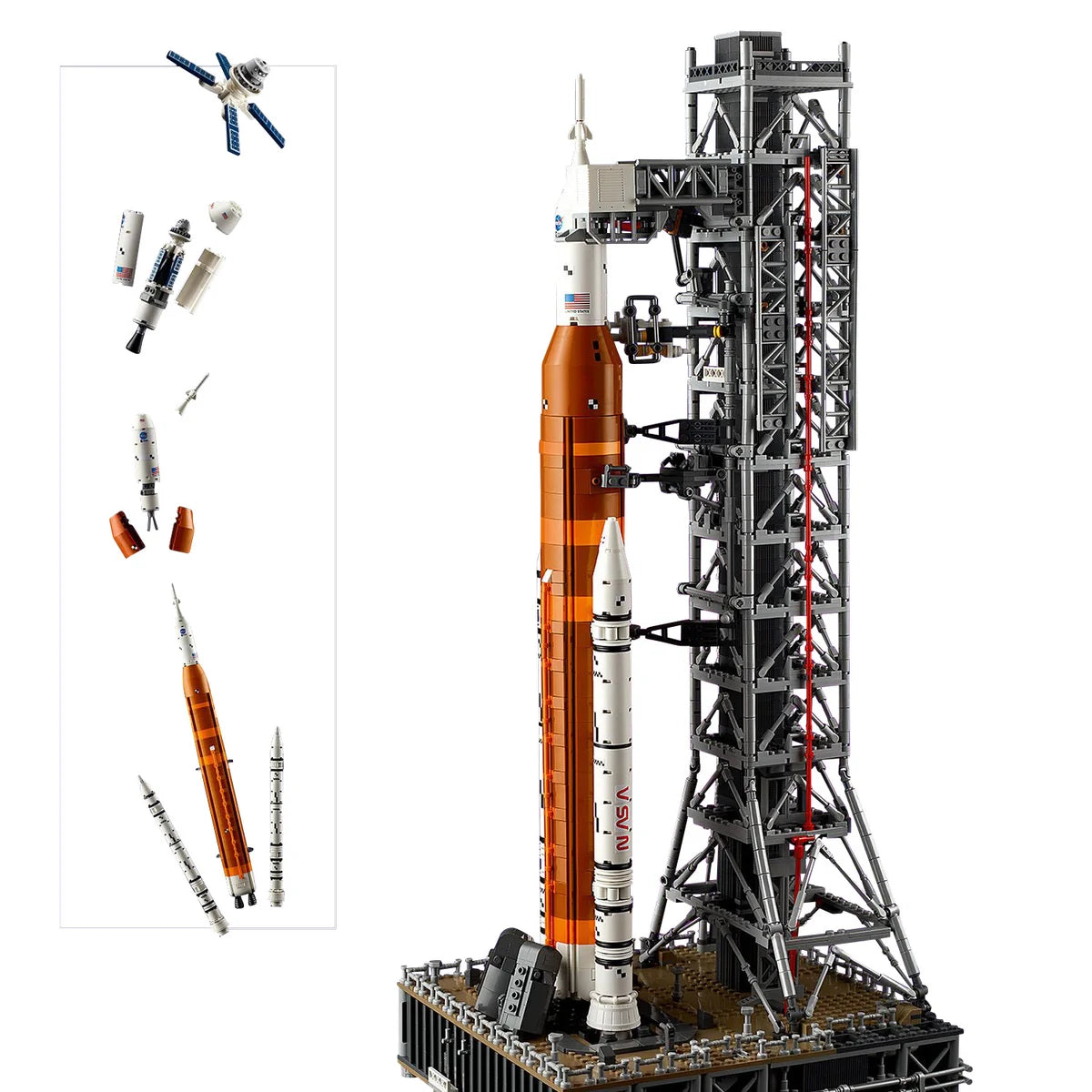 LEGO Icons NASA Artemis Space Launch System with Bonus LEGO Creator 3 in 1 Space Astronaut Toy Set, Science Toy