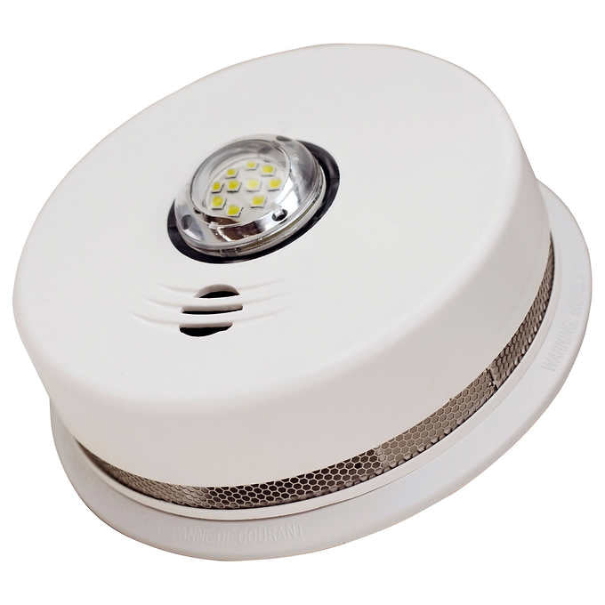 Kidde Hardwired Integrated Talking Smoke Alarm with LED Strobe Light, 3-pack