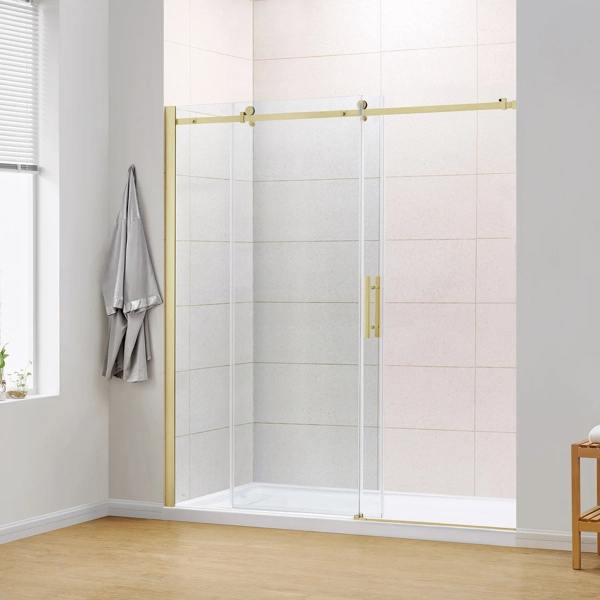 OVE Decors Kelsey 72 in. Sliding Glass Shower Door with Hardware
