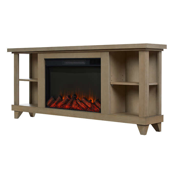 Real Flame Penrose 147.3 cm (58 in.) Slim Media Console Fireplace