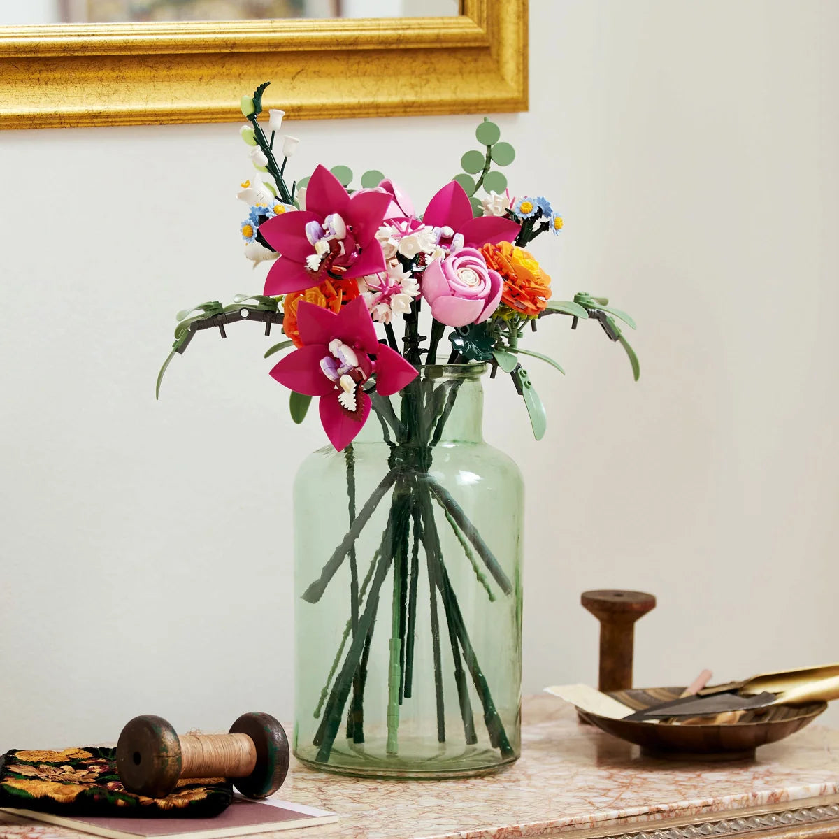 LEGO Botanicals Pretty Pink Flower Bouquet Floral Decor