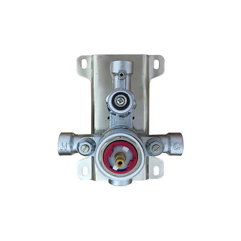 Akuaplus Elite Pressure Balance Shower Post with Rainfall Shower Head