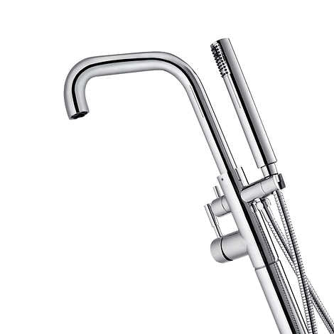 OVE Mikhail Freestanding Bathtub Faucet with Hand Shower