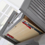 Northridge Home Augusta 30 in. Louvered Reversible Door Bathroom Vanity