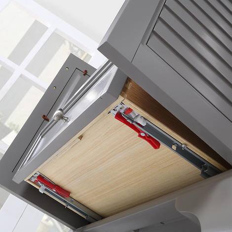 Northridge Home Augusta 30 in. Louvered Reversible Door Bathroom Vanity