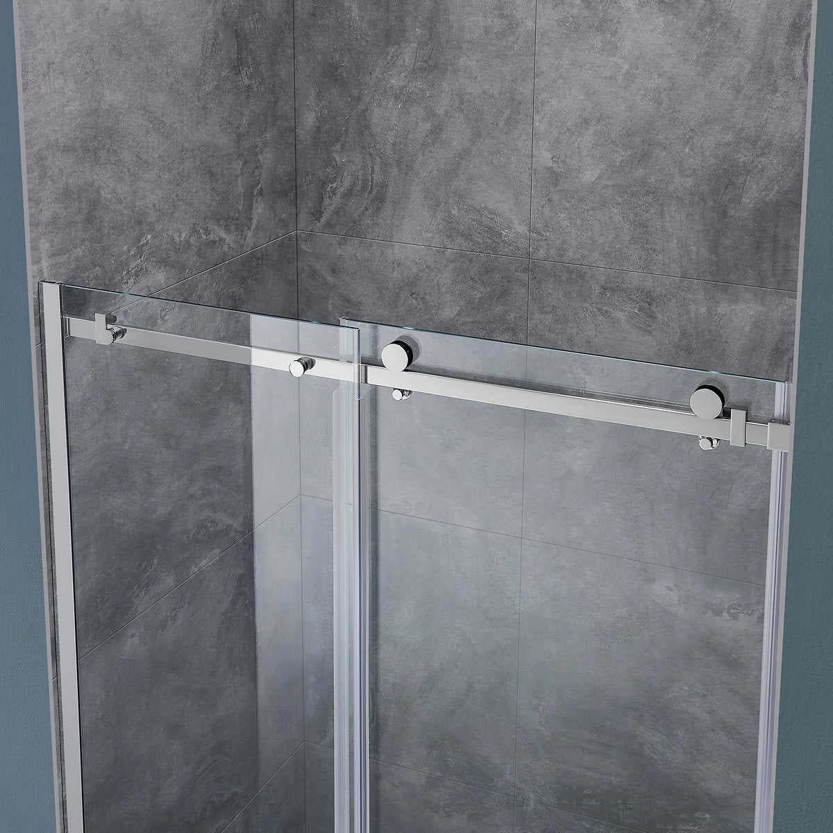 OVE Decors Kelsey 48 in. Sliding Glass Shower Door with Hardware