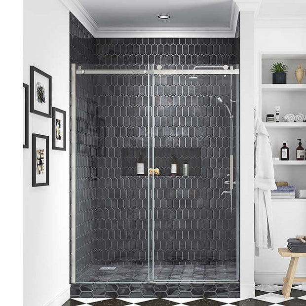 OVE Kelsey 60-in. 2-panel Sliding Glass Shower Door with Hardware