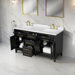 Loxley Rowe Marbella Vanity in Dark Ebony with Quartz Top