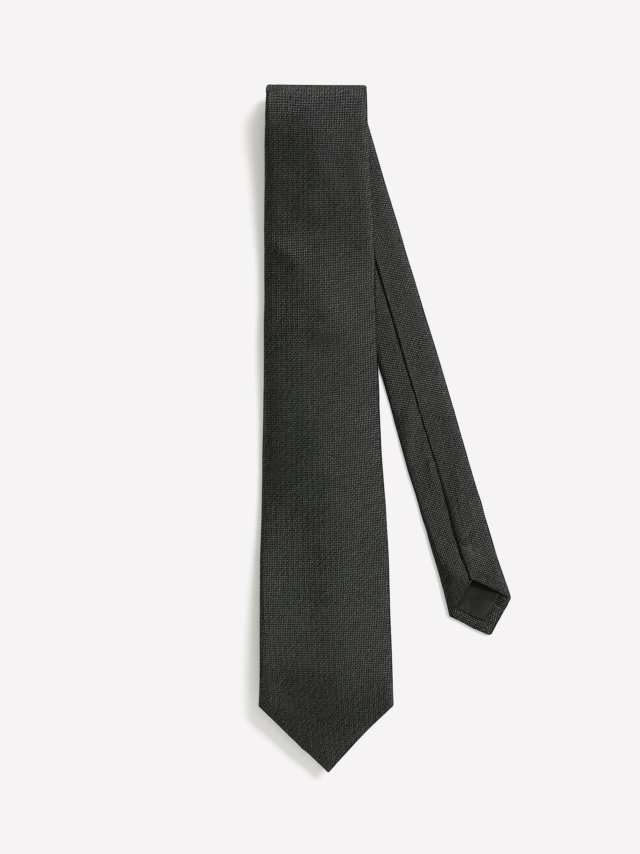 Charcoal Regular Textured Tie
