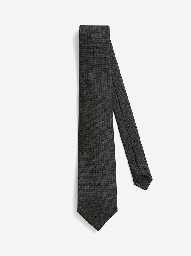 Charcoal Regular Textured Tie