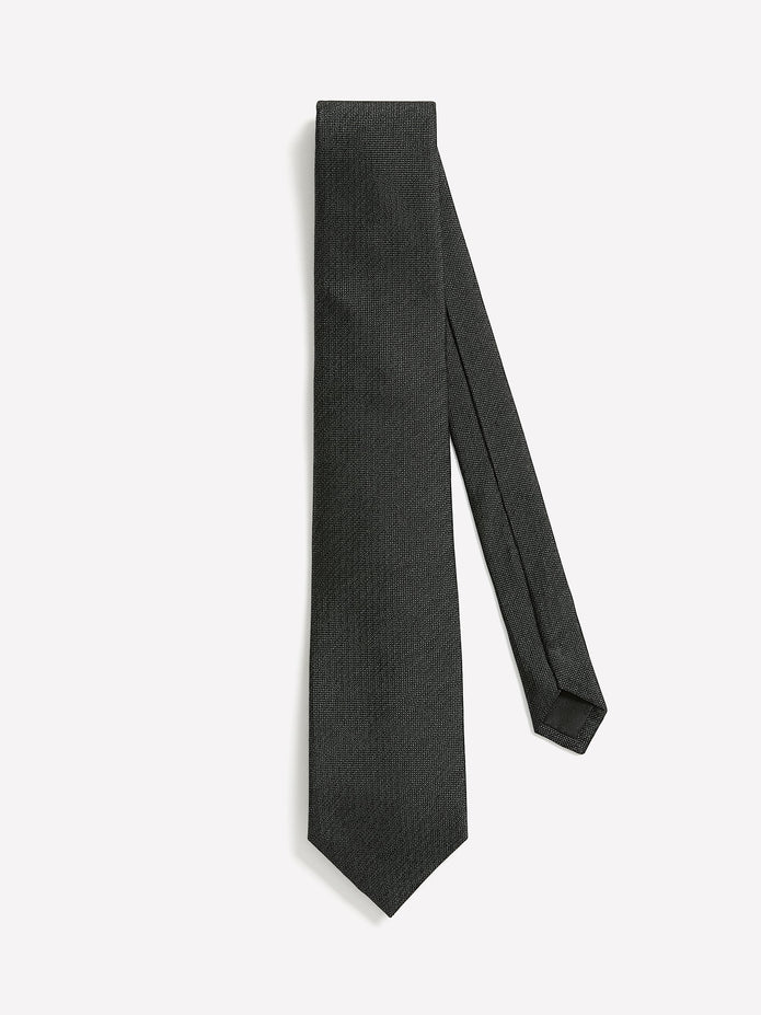 Charcoal Regular Textured Tie