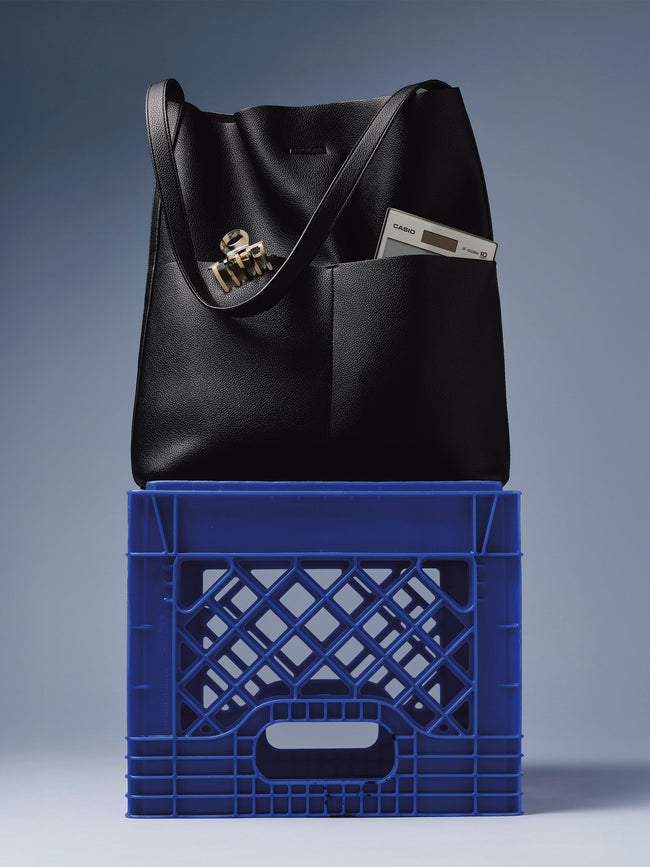 Faux Leather Tote Bag
