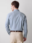 Slim-Fit Solid Twill Dress Shirt