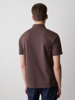 Short-Sleeve Ribbed Half-Zip Polo