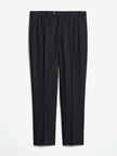 Wool-Blend Tapered-Leg Pleated Dress Pant
