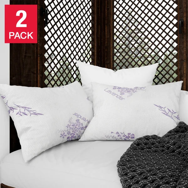 Cotton House Lavender Infused Pillow, 2-pack