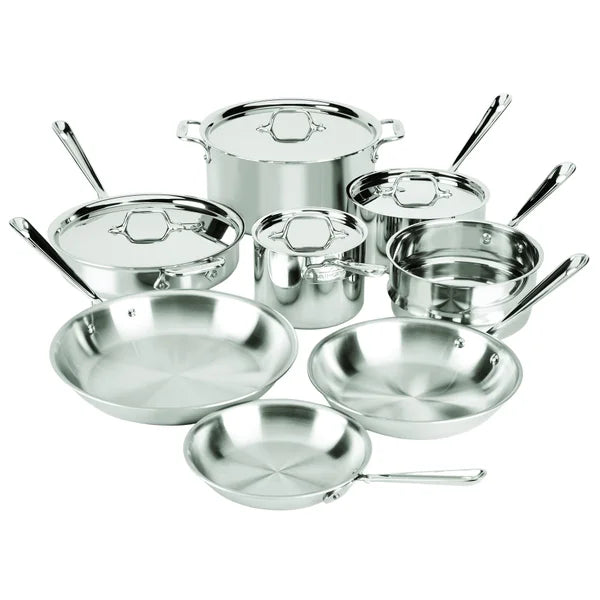 All-Clad D3 Stainless Steel Cookware Set, 12-pieces