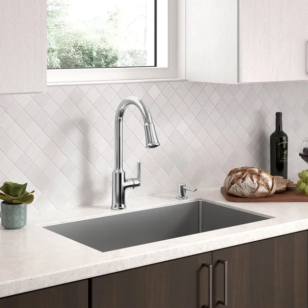 American Standard Raviv 32-Inch Stainless Steel Kitchen Sink With Pull-down Faucet