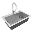 American Standard Raviv 32-Inch Stainless Steel Kitchen Sink With Pull-down Faucet