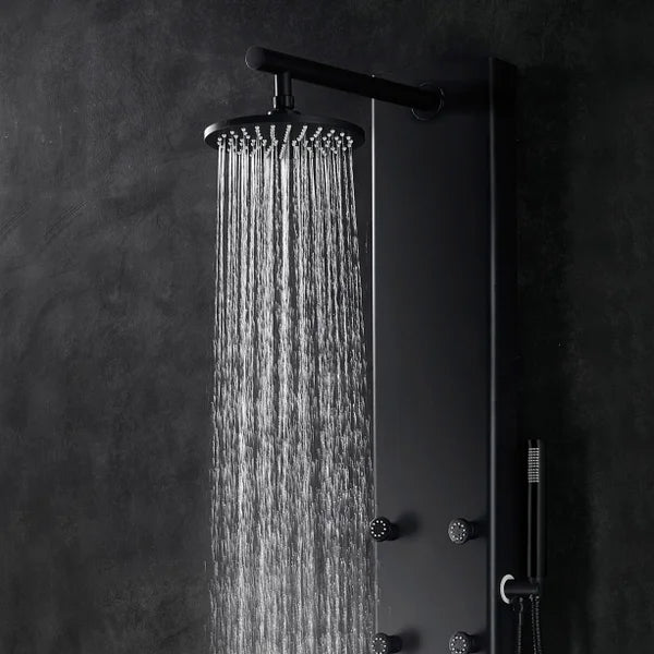 Akuaplus Amelia Pressure Balance Shower Panel with 8 Body Jets