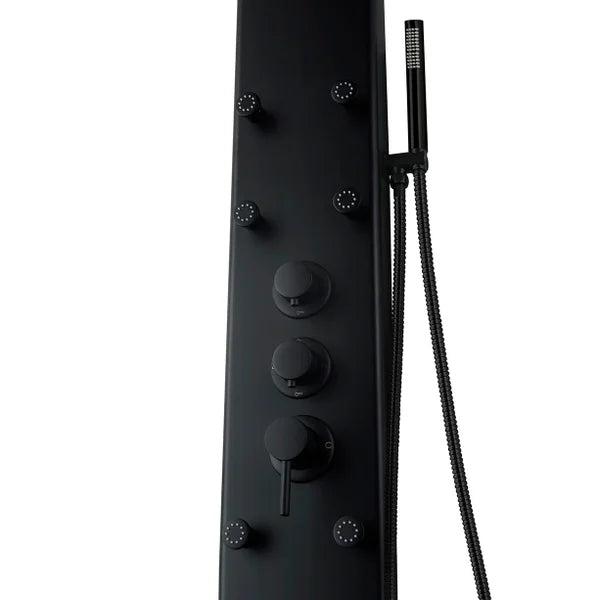 Akuaplus Amelia Pressure Balance Shower Panel with 8 Body Jets