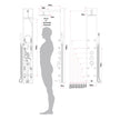 Akuaplus Amelia Pressure Balance Shower Panel with 8 Body Jets