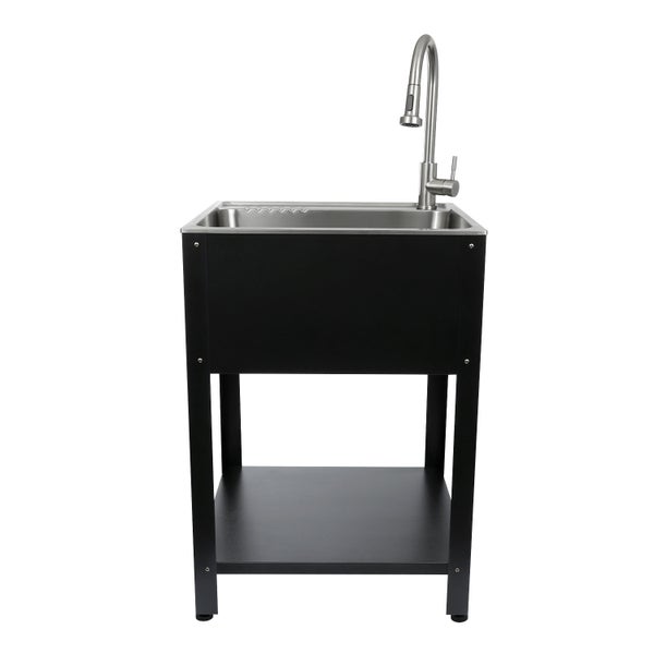 Transform 24.2 in. Freestanding Utility Sink With Faucet