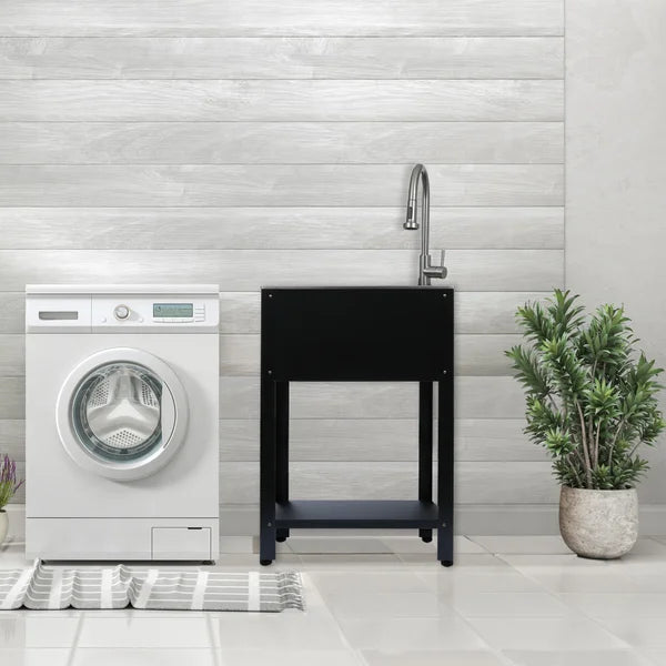 Transform 24.2 in. Freestanding Utility Sink With Faucet