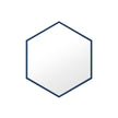 Appollo Petra 71 cm (28 in.) Hexagonal Metal Framed Mirror