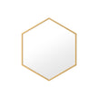 Appollo Petra 71 cm (28 in.) Hexagonal Metal Framed Mirror