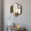 Appollo Petra 71 cm (28 in.) Hexagonal Metal Framed Mirror