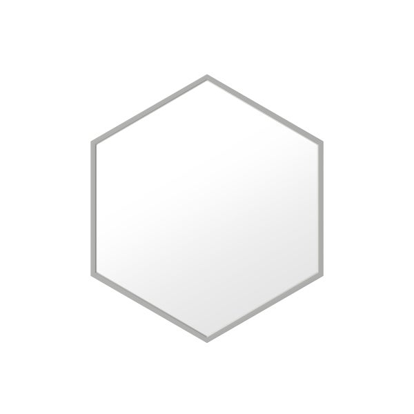 Appollo Petra 71 cm (28 in.) Hexagonal Metal Framed Mirror
