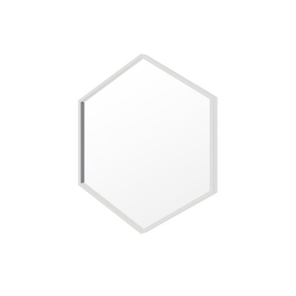 Appollo Petra 71 cm (28 in.) Hexagonal Metal Framed Mirror