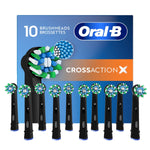 Oral-B CrossAction Electric Toothbrush Replacement Brush Head Refills, 10-pack