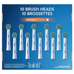 Oral-B CrossAction Electric Toothbrush Replacement Brush Head Refills, 10-pack