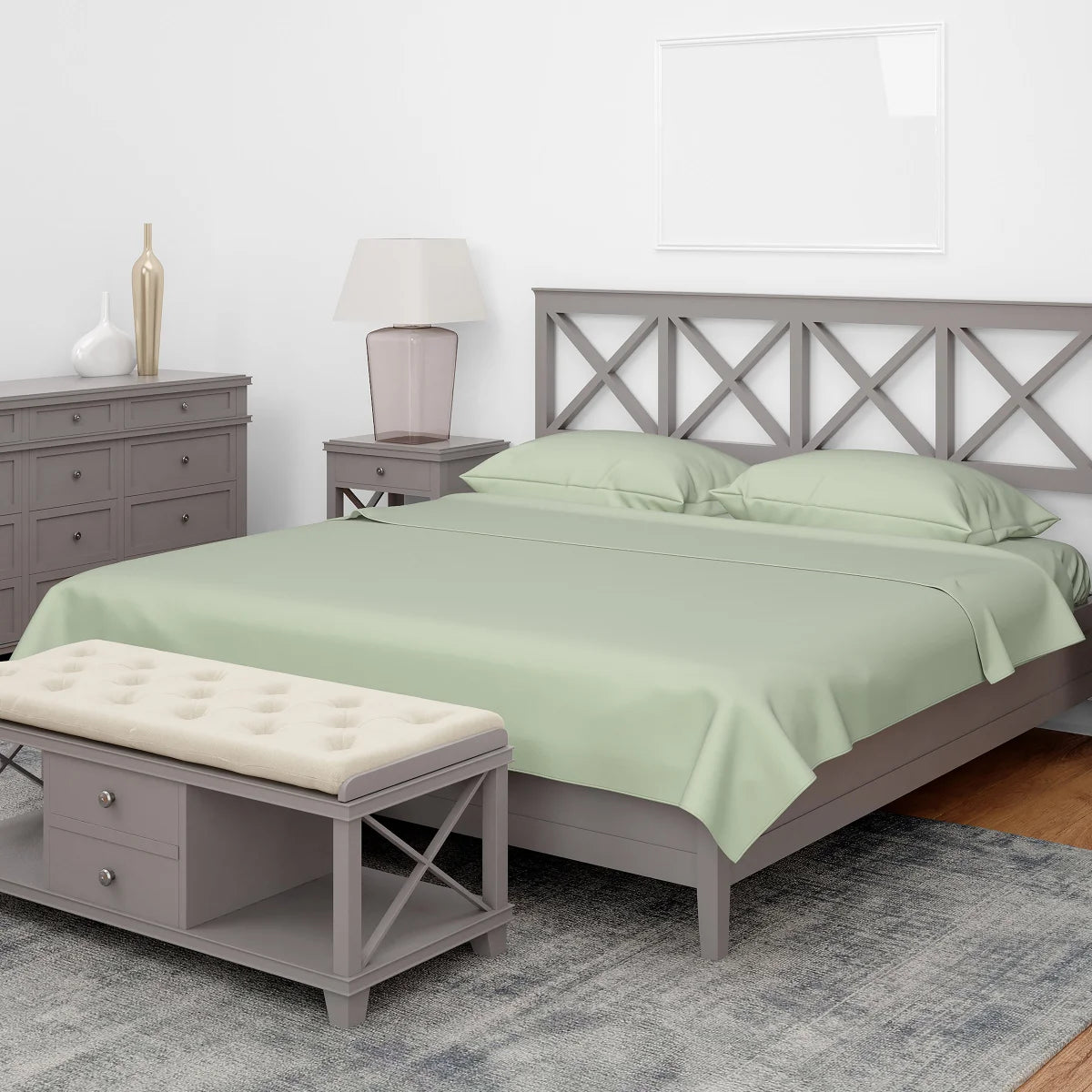 Royal Elegance - Organic Cotton 600 Thread Count 4-piece Sheet Set