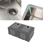 KRAUS Undermount Double Bowl Stainless Steel Sink, 33 in.