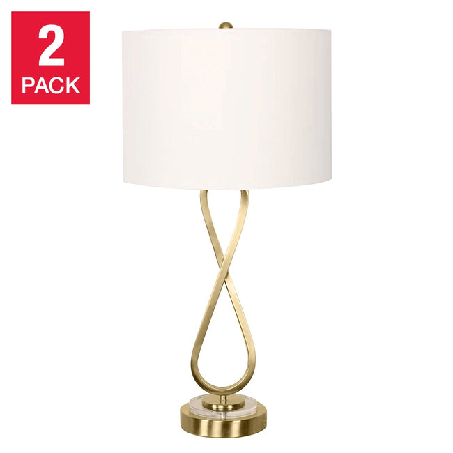 Arlo Scroll Table Lamp, 2-pack