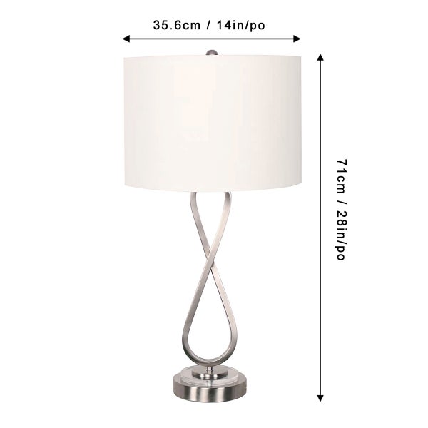 Arlo Scroll Table Lamp, 2-pack