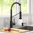 KRAUS Bolden 18-in Pull-down Faucet with Soap Dispenser