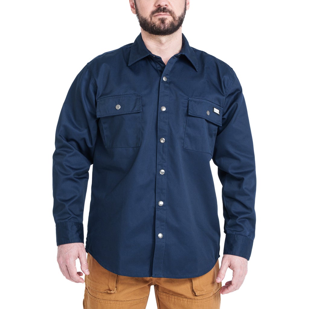 Holmes Workwear Men's Twill Workshirt - Blue