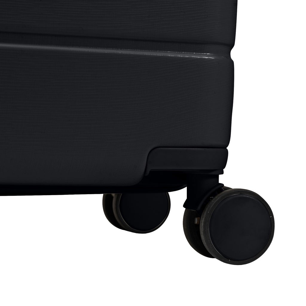 Champs Linen 3-piece Expandable Hardside Luggage Set