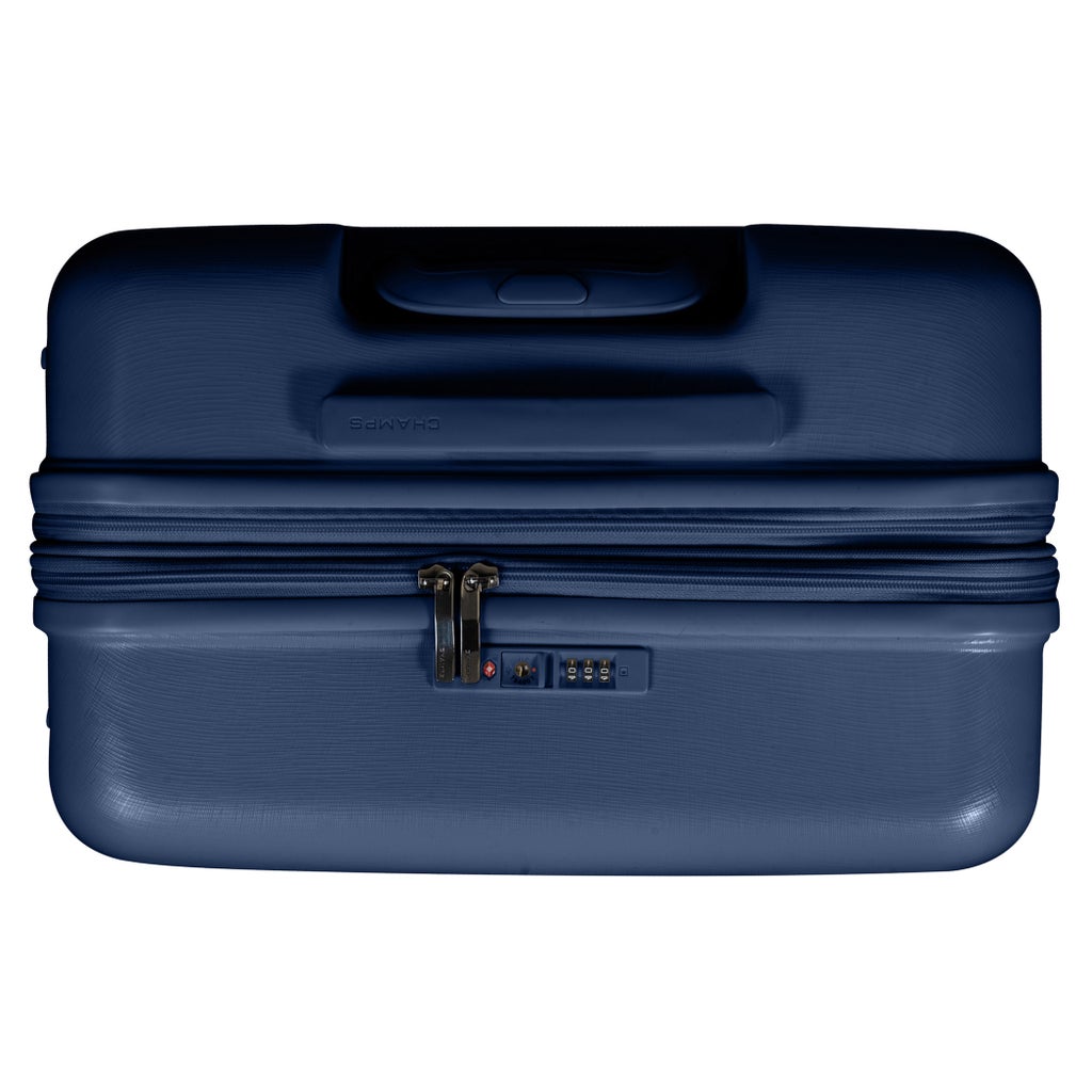 Champs Linen 3-piece Expandable Hardside Luggage Set