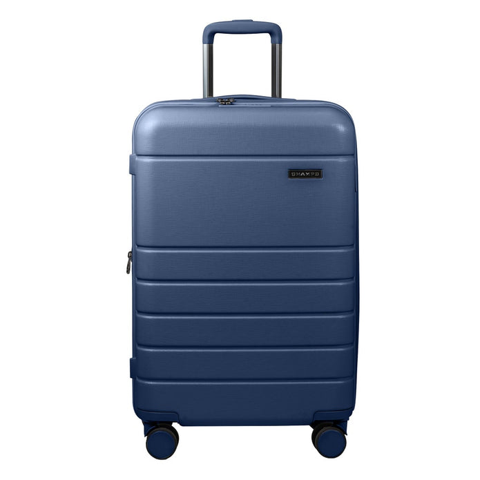 Champs Linen 3-piece Expandable Hardside Luggage Set