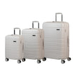 Champs Linen 3-piece Expandable Hardside Luggage Set