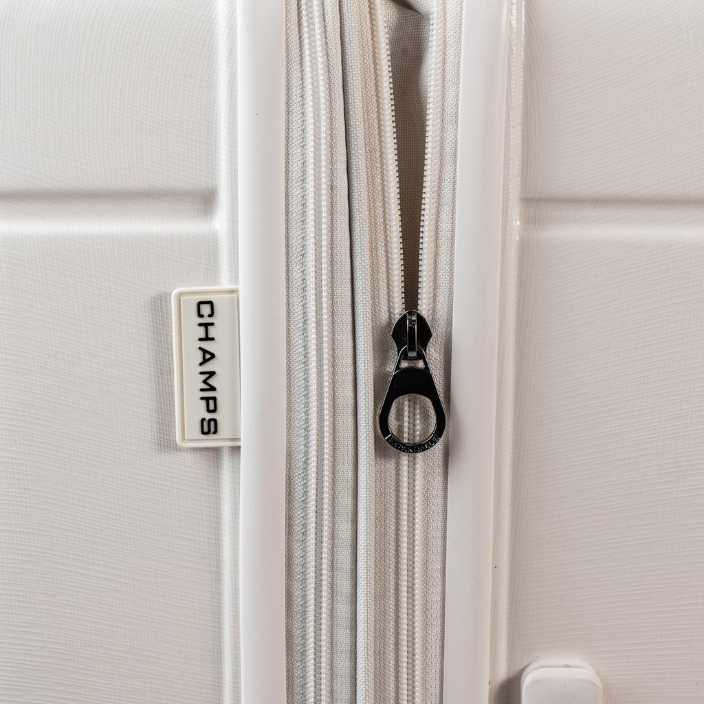 Champs Linen 3-piece Expandable Hardside Luggage Set