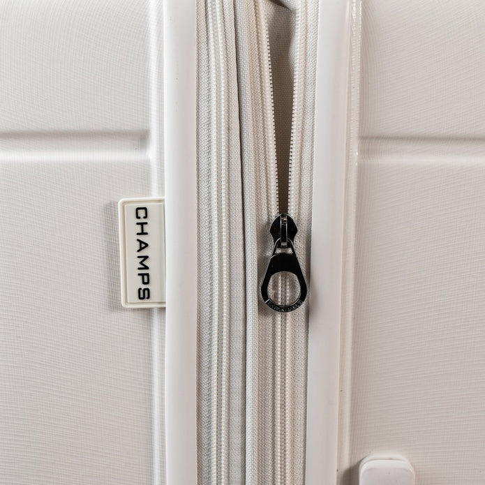 Champs Linen 3-piece Expandable Hardside Luggage Set